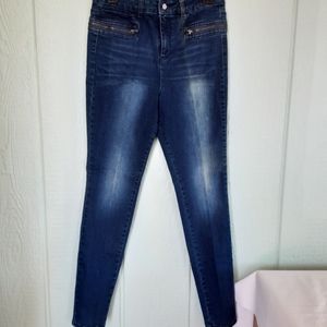 Jennifer #124 Hudson Women's Soho Jeans Stretch Sz 10 Preowned Blue Denim